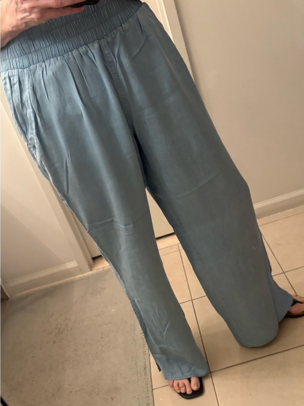 Calvin Klein Jeans Pale Blue Elastic Waist Pants